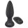 Melnais Samts - griešanās pērlīšu anālais vibrators (melns)