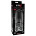 PDX Elite Extender Pro - uzlādējams sūknējošs-vibrējošs mākslīgais vagīna (melns)