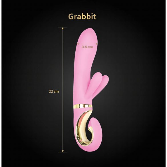 G-Vibe GRabbit - uzlādējams G-punkta vibrators ar 3 motoriem rozā