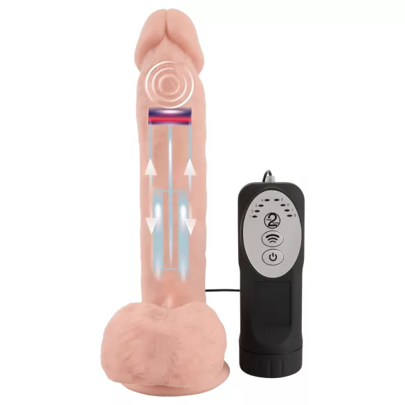 Medical Thrusting - piesūcekņa, kustīgs-rotējošs vibrators (ķermeņa krāsas)