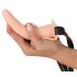 You2Toys - Strap-On - uzlādējams, piestiprināms vibrators (dabīga krāsa)