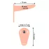 You2Toys - strap-on vibrators akumulatora, uzliekams, miesas krāsas