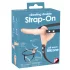 You2Toys - strap-on dubultais vibrators naturāls