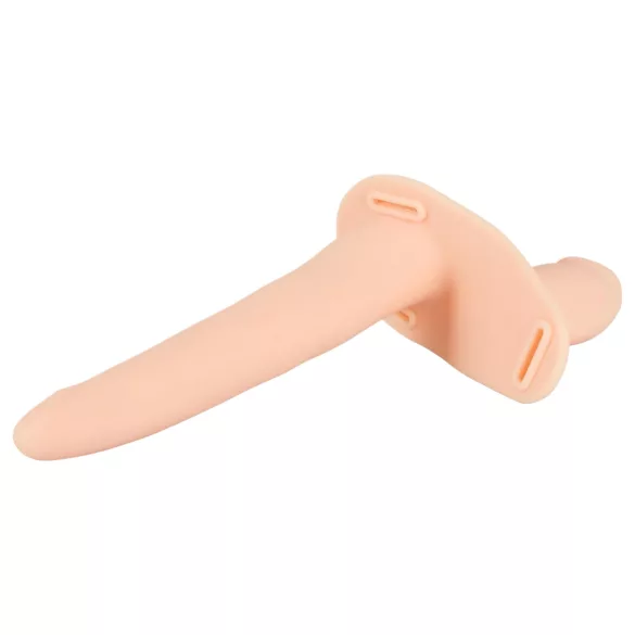 You2Toys - strap-on dubultais vibrators naturāls