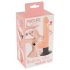 Dabiskas ādas M – sēkliniekos, piesūcekni, reālistisks vibrators (dabīgs)