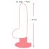 Dabiskas ādas M – sēkliniekos, piesūcekni, reālistisks vibrators (dabīgs)