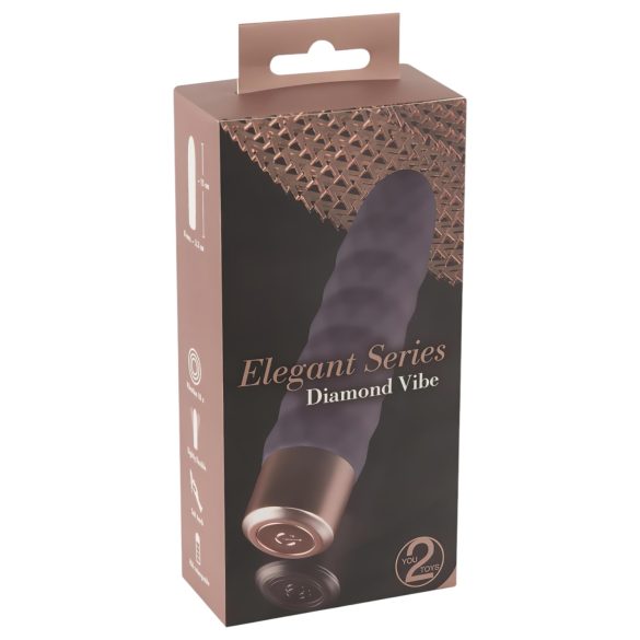 You2Toys Elegant Diamond - uzlād. vibrators (violets)