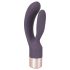 You2Toys Elegant Double - akumulatoru klitora vibrators ar divām galviņām (violets)