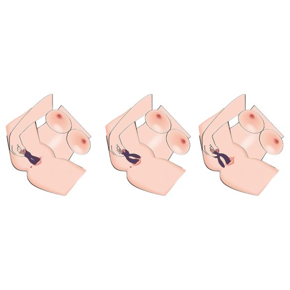 You2Toys Elegant Double - vibrators ar klitora stimulatoru uzlādējams violets