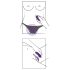 SMILE biksītes - akumulators, tālvadības klitora vibrators (violets)