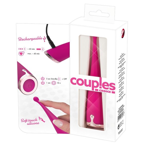 Couples Choice - pāra klitora vibrators uzlādējams rozā