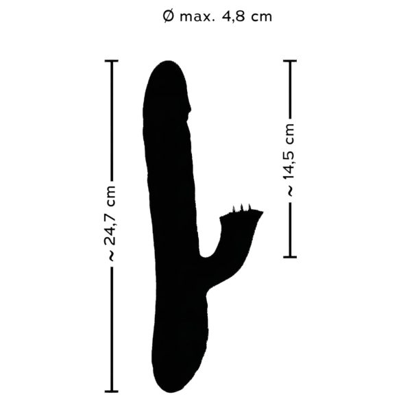 Smile Pearl - vibrators ar pērlītēm, violets