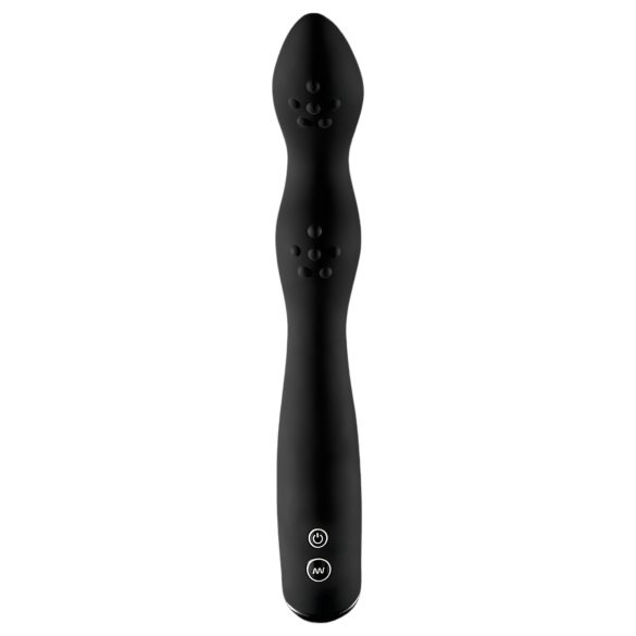 Rebel P-Spot - 2 motoru prostatas vibrators (melns)