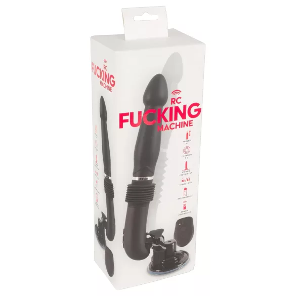 You2Toys - automātiska stūmējmašīna ar vibrāciju, uzlādējama, melna