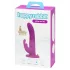 Happyrabbit Strap-On - truša tipa, klitora rokturi saturošs piesprādzējamais vibrators (violets)