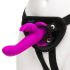 Happyrabbit Strap-On - trusīša uzvelkamais vibrators (violets)