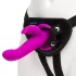 Happyrabbit Strap-On - truša tipa, klitora rokturi saturošs piesprādzējamais vibrators (violets)