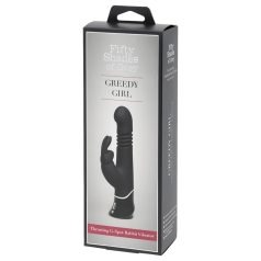   Fifty Shades of Grey - Greedy Girl vibrators ar stumšanas funkciju melns