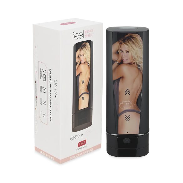 Kiiroo Onyx+ Jessica Drake - interaktīvais masturbators melns