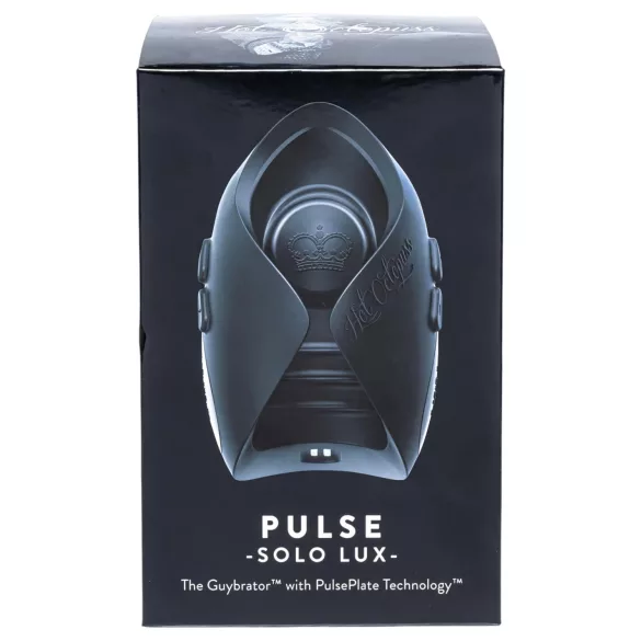 Hot Octopuss Pulse Solo Lux - vīriešu masturbators ar tālvadību melns