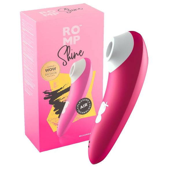 ROMP Shine - ūdensizturīgs klitora stimulators ar gaisa viļņiem (rozā)