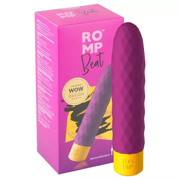 ROMP Beat - ūdensizturīgs uzlādējams vibrators, violets