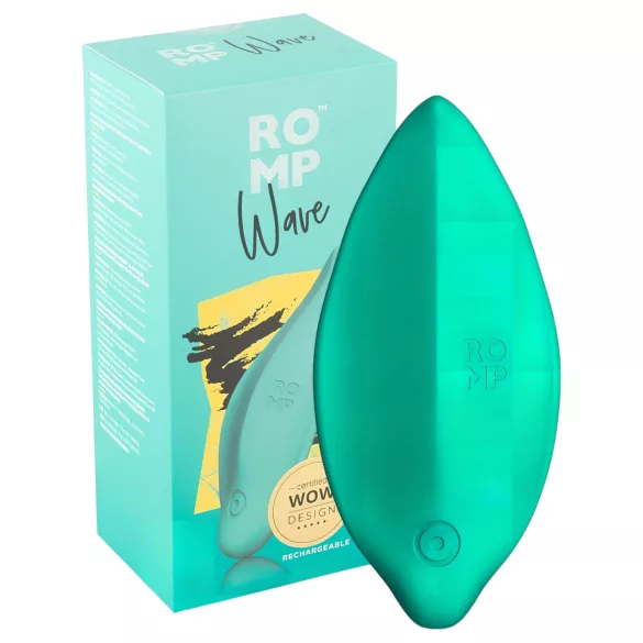 ROMP Wave - uzlādējams ūdensizturīgs klitora vibrators zaļš