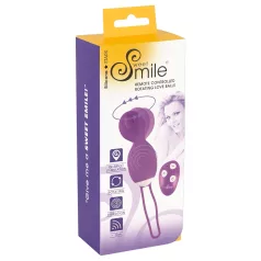   SMILE vibrējošā olas rotaļlieta ar rotējošu funkciju, violeta