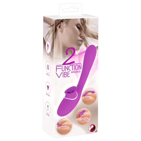 You2Toys vibrators ar 2 funkcijām, uzlādējams, violets