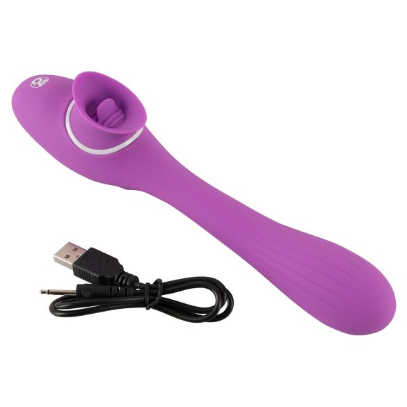 You2Toys vibrators ar 2 funkcijām, uzlādējams, violets