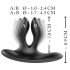 XOUXOU - uzlādējams dubultais anālais vibrators (melns)