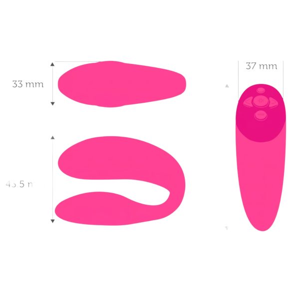 We-Vibe Chorus - viedais pāru vibrators ar akumulatoru (rozā)