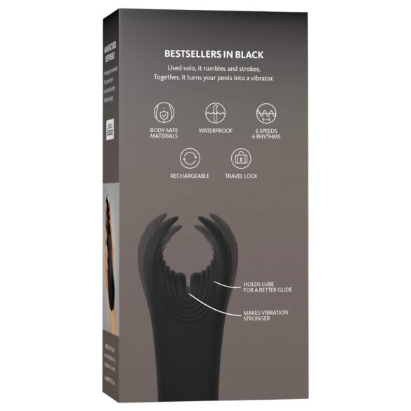 Fun Factory Manta - dzimumlocekļa vibrators (melns)