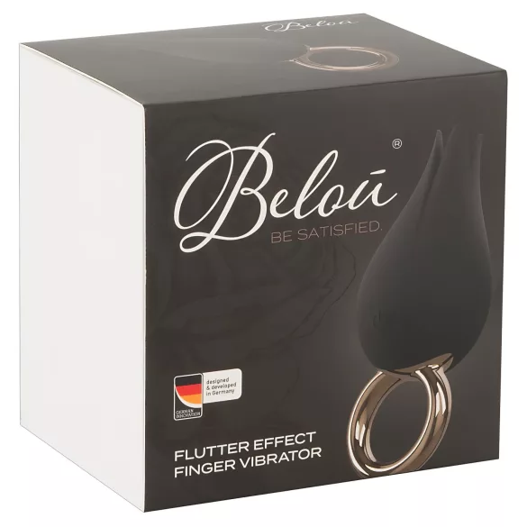 Belou - uzlādējams ūdensizturīgs klitora vibrators melns