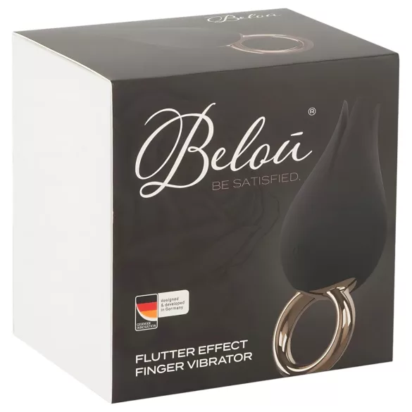 Belou - uzlādējams ūdensizturīgs klitora vibrators melns