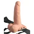 Pipedream - Fetish Strap-On 6 - uzkabināms, dobs vibrators (dabisks)