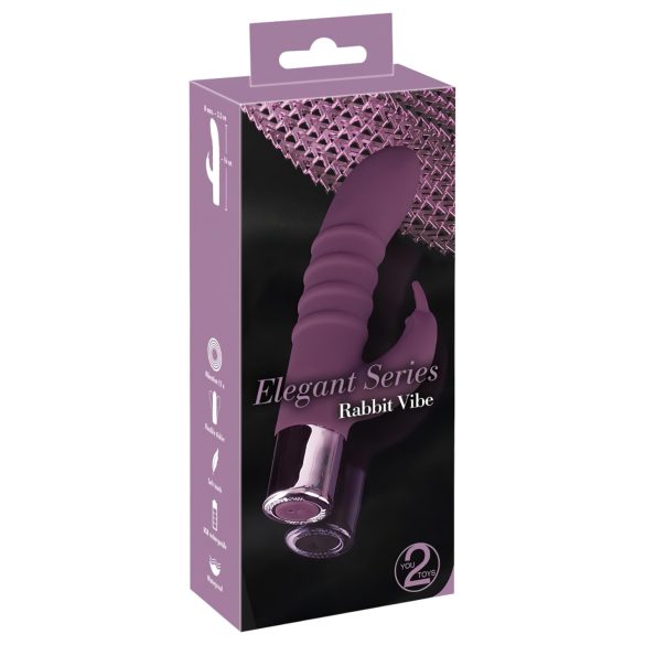 Rabbit Vibe - uzlādējams G-punkta vibrators ar klitora stimulāciju (violets)