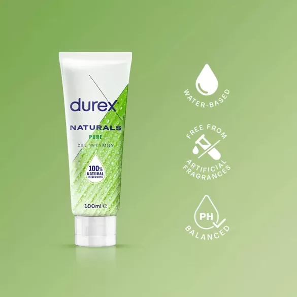 Durex Naturals - intīmais lubrikants ar želejas tekstūru 100ml
