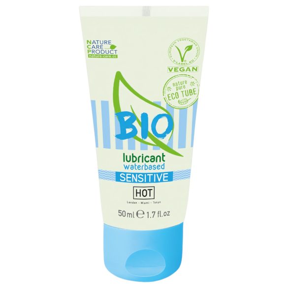 HOT Bio Sensitive - vegānu ūdens bāzes lubrikants (50 ml)