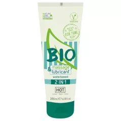   HOT Bio 2in1 ūdens bāzes lubrikants un masāžas gēls 200ml