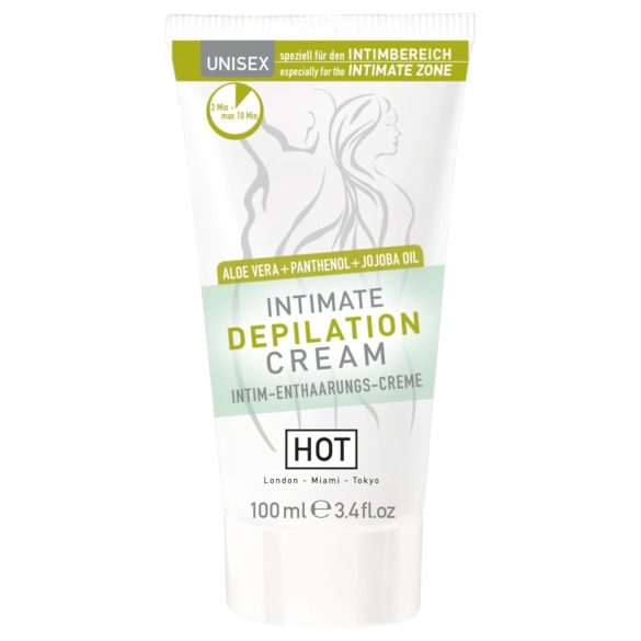HOT Intimate - intīmā depilācijas krēma komplekts ar lāpstiņu (100ml)