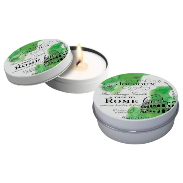 Petits Joujoux Rome masāžas svece - greipfrūts, bergamote (43 ml)