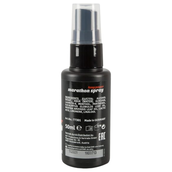 HOT Long Power Marathon - erekcijas ilguma sprejs, 50ml