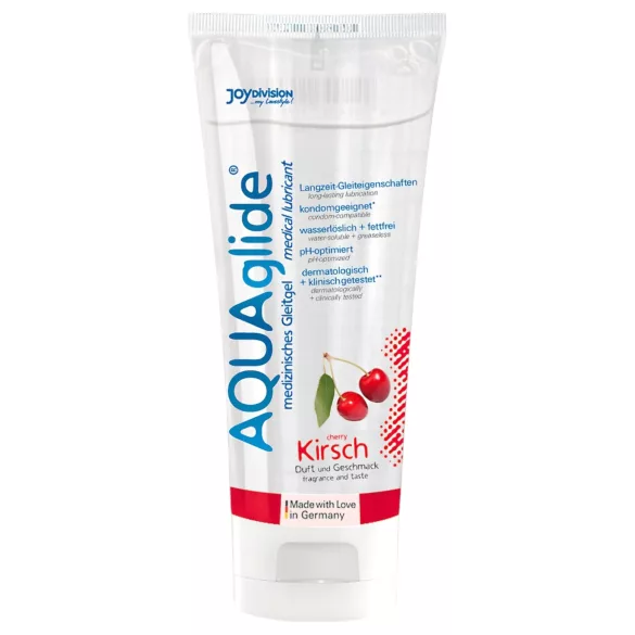 AQUAglide - ūdens bāzes lubrikants ar ķiršu garšu 100ml
