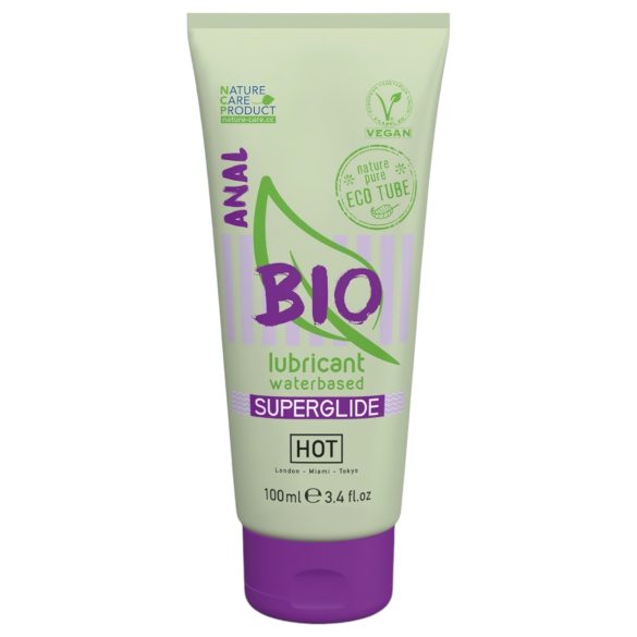 HOT BIO Superglide Anal - vegānu ūdens bāzes anālais lubrikants (100ml)