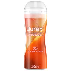 Durex 2in1 masāžas eļļa - Ilang Ilang (200ml)