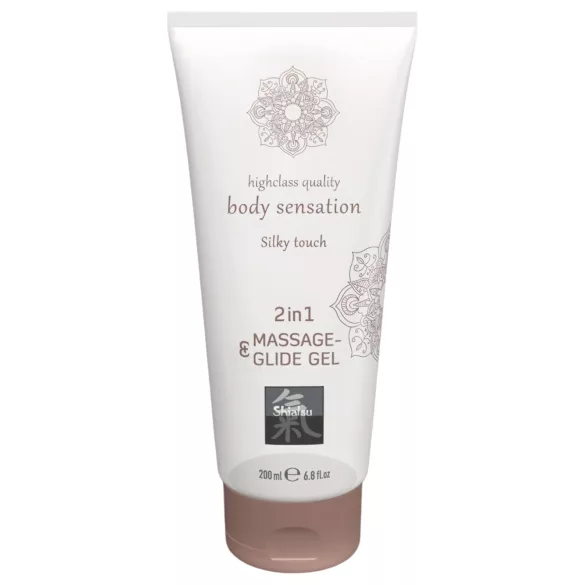 Shiatsu masāžas lubrikants Silky touch 2in1 bāzes Ūdens 200ml