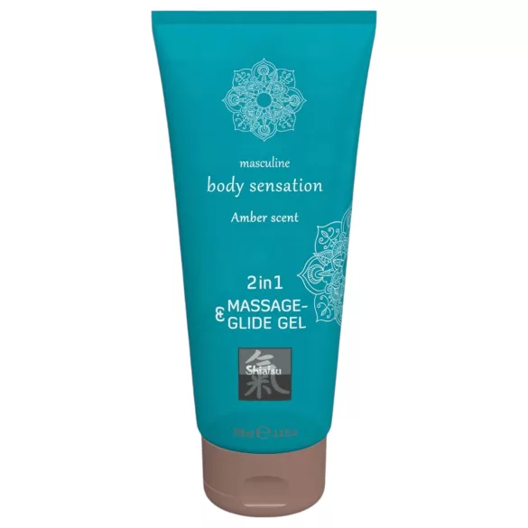 Shiatsu masāžas lubrikants 2in1 ar ambra aromātu 200ml