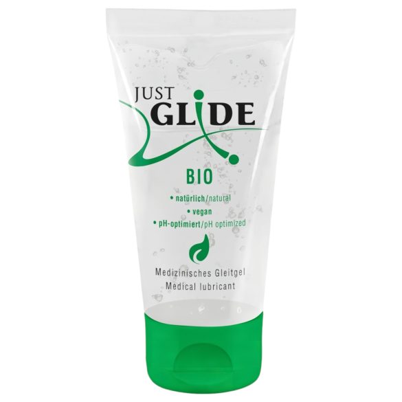 Just Glide Bio - uz ūdens bāzes veidots vegānu lubrikants (50ml)