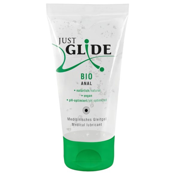 Just Glide Bio anālais ūdens bāzes vegānisks lubrikants 50ml